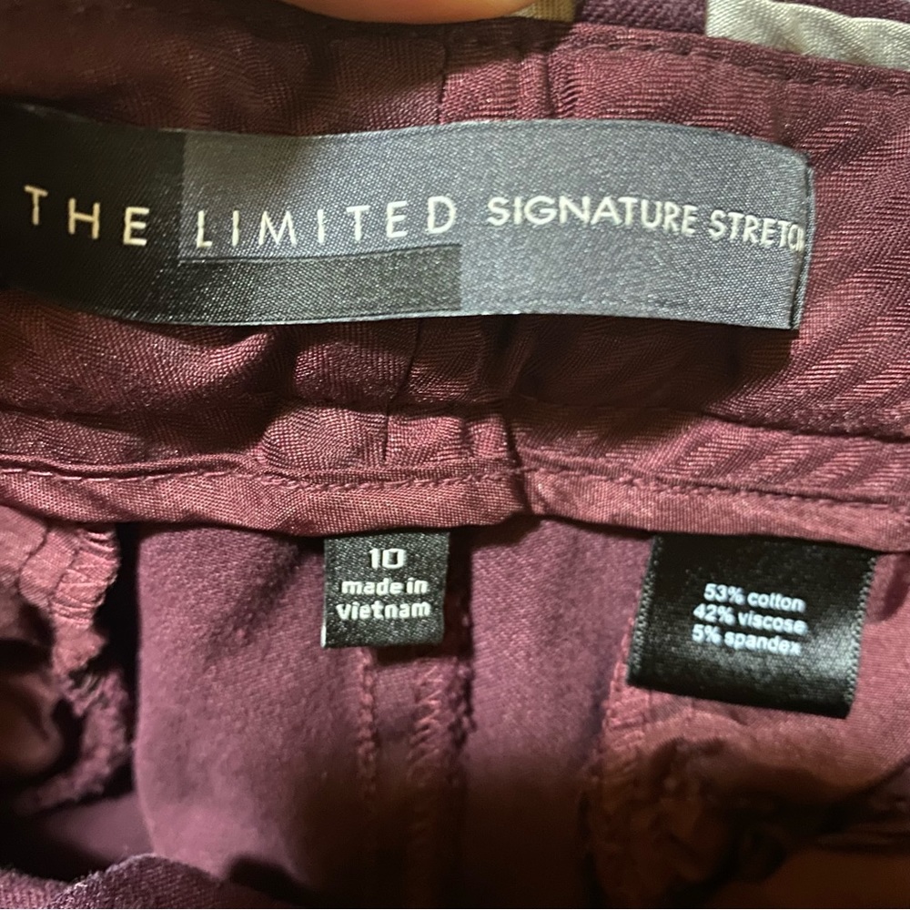 The Limited Deep Red Straight Leg Pants - Picture 4 of 6